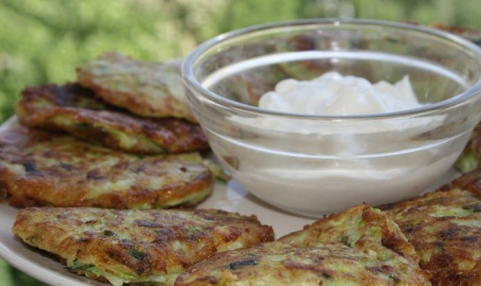 Кабачковые оладьи