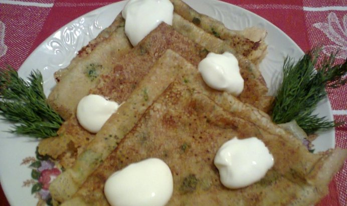 Тонкие картофельные блинчики