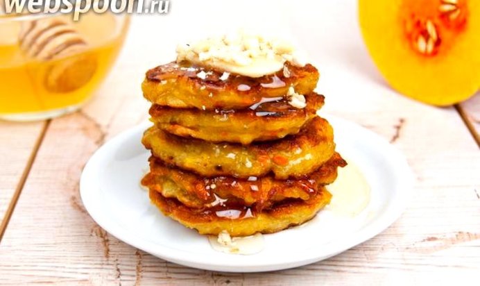 Тыквенно-банановые оладьи