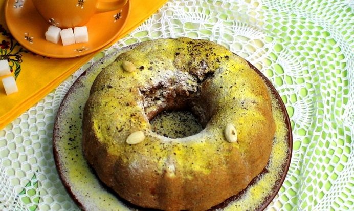 Кекс с цукини и шоколадом.