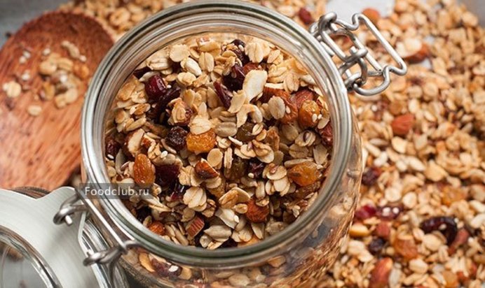 Домашняя гранола с кленовым сиропом