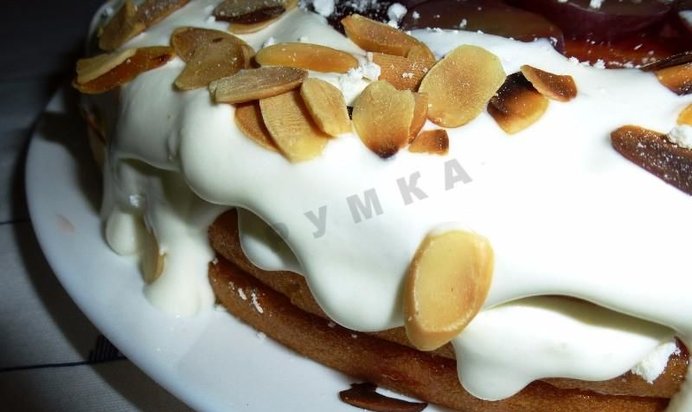 Торт с клубничным вареньем