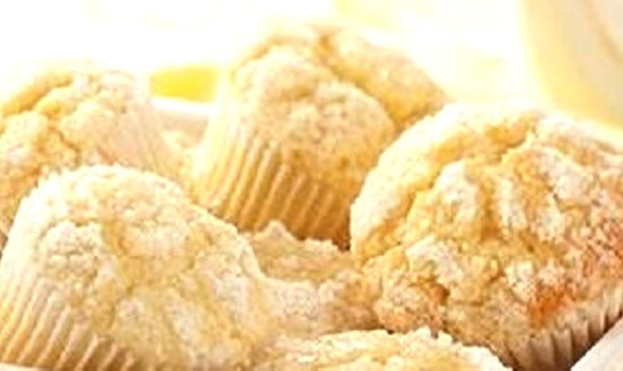 Лимонные маффины с хрустящей крошкой