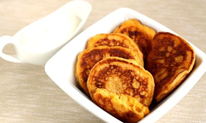 Морковные оладьи