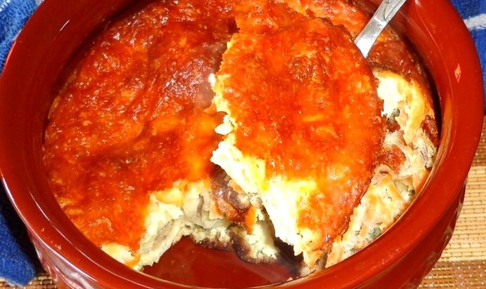 Запеканка из пельменей