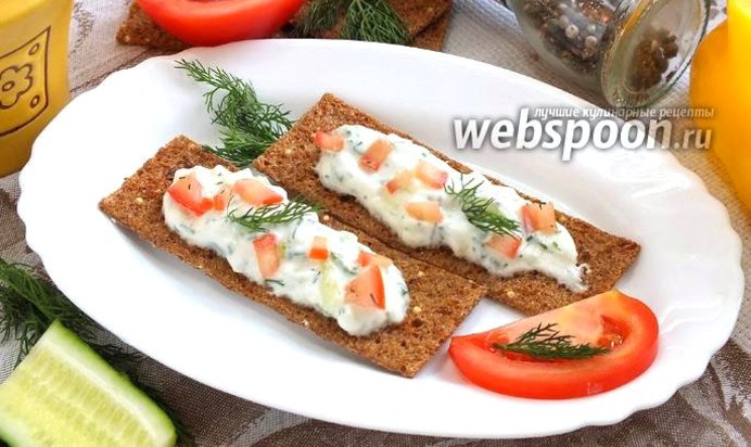 Диетические бутерброды с творогом