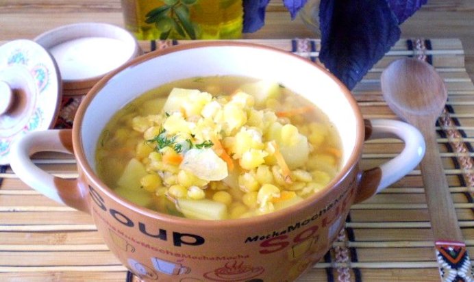 Гороховый суп на воде