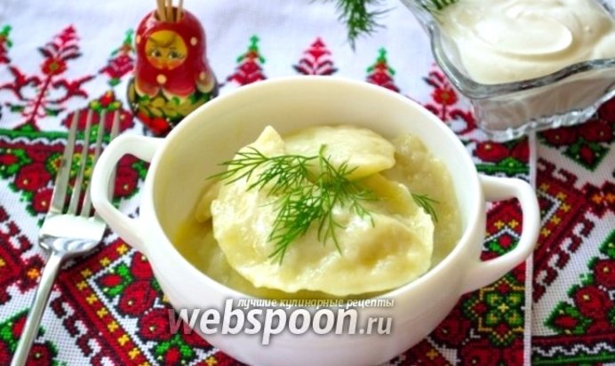 Вареники постные с свежей капустой