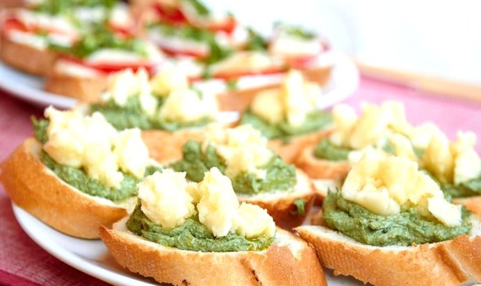 Гренки с крапивой