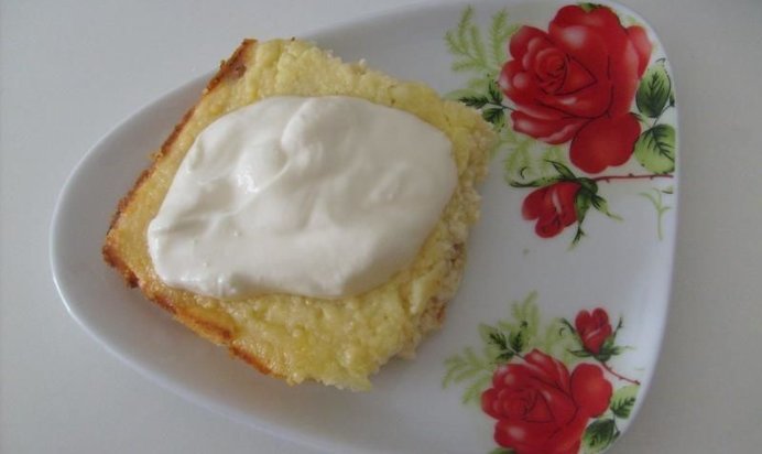 Манно-творожная запеканка