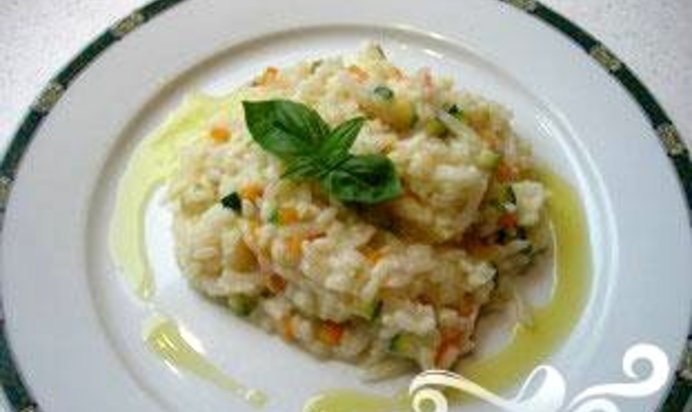Сливочное ризотто с овощами