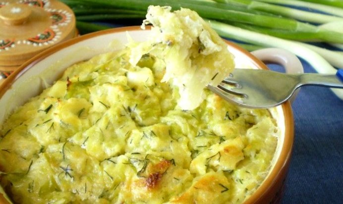 Капустная запеканка в духовке