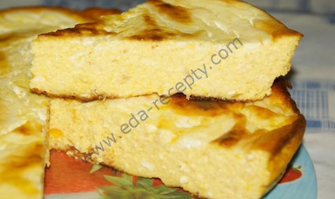 Запеканка творожная с тыквой