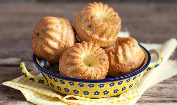 Ванильные кексы с шоколадом