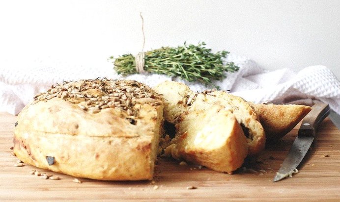 Домашний хлеб с ржаной мукой