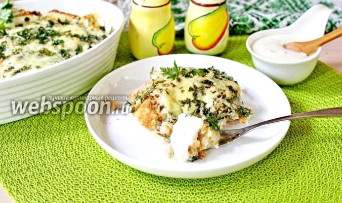 Запеканка из филе минтая и цветной капусты