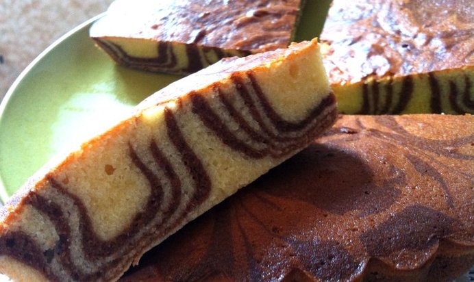 Двухцветный кекс