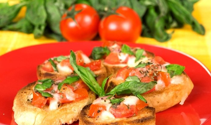 Брускетта с сыром