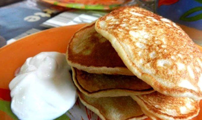 Оладьи на ряженке