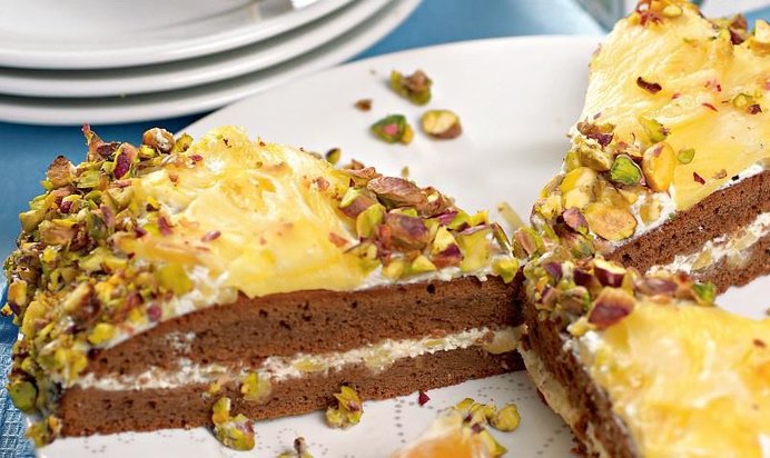 Ананасовый торт Подсолнух