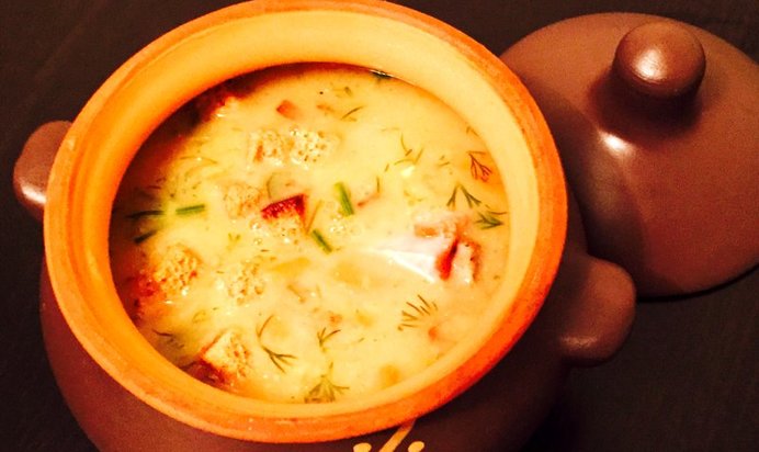 Гороховый суп на свиных ребрах