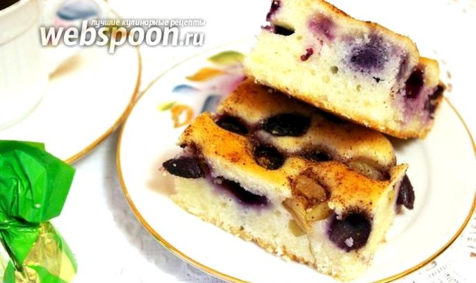 Виноградный пирог с имбирём и корицей