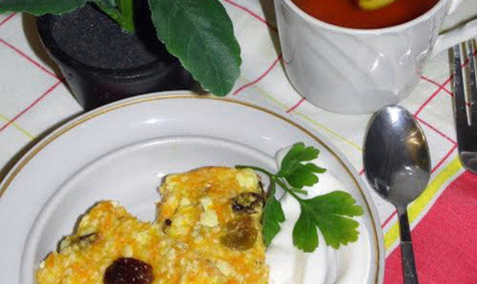 Творожно-морковная запеканка