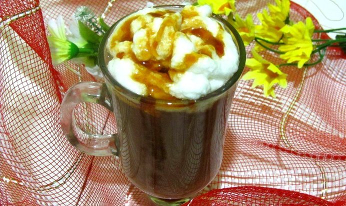 Горячее какао с морковным сиропом