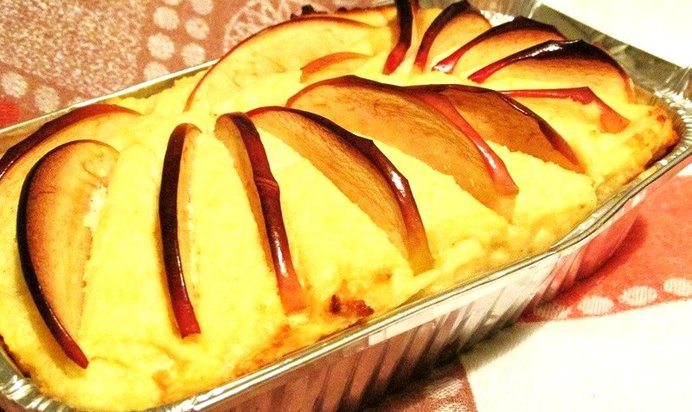 Творожная запеканка с яблоками