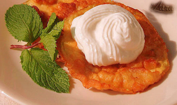 Оладьи из баклажанов с медом