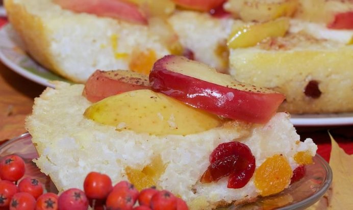 Запеканка с яблоками