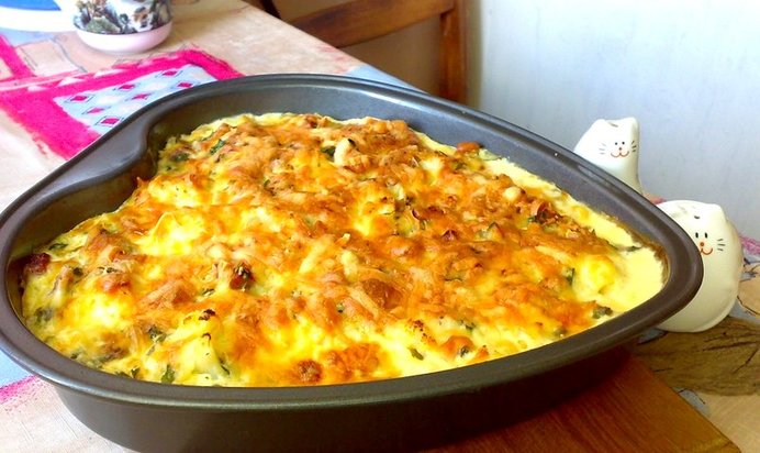 Капустно-морковная запеканка