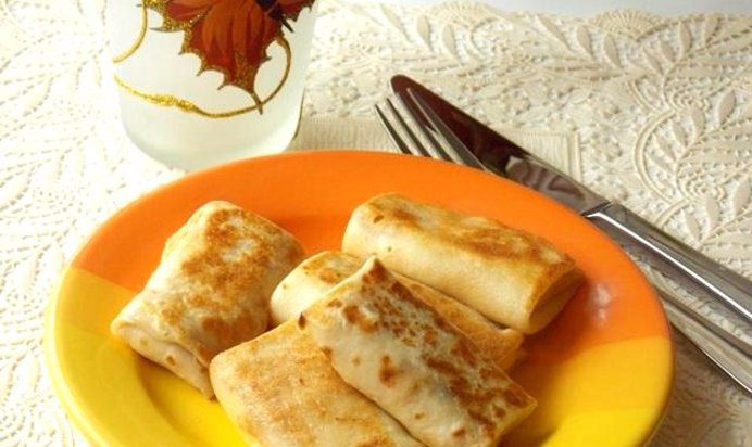 Блинчики с творогом