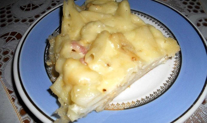 Запеканка макаронная с сыром