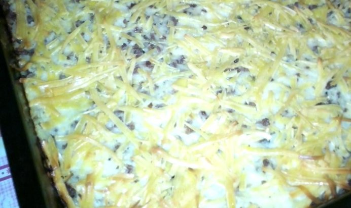 Картофельная запеканка с мясным фаршем