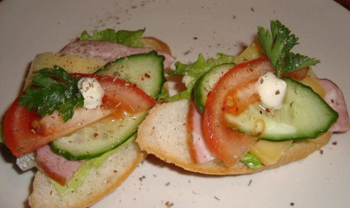 Мини-бутерброды Аппетит