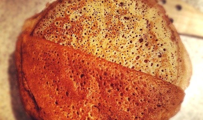 Заварные блины на кефире