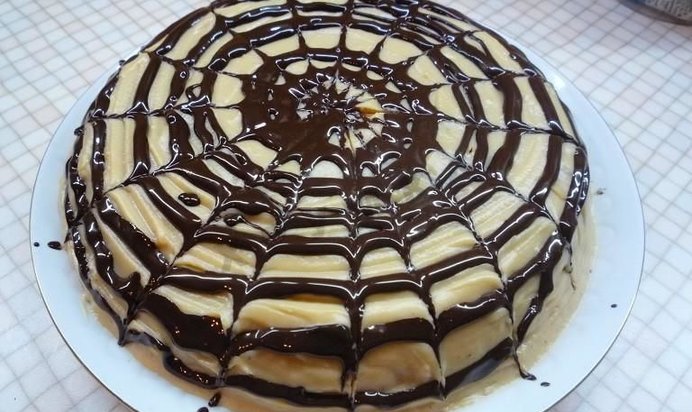 Бисквитный торт Шоколадное наслаждение
