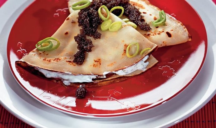 Блинчики с икрой