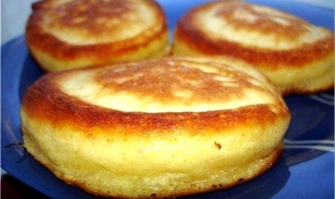 Пышные оладьи на кефире