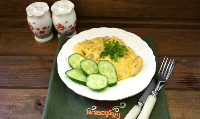 Запеканка картофельная с рыбными консервами