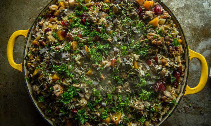 Ризотто со свиными колбасками