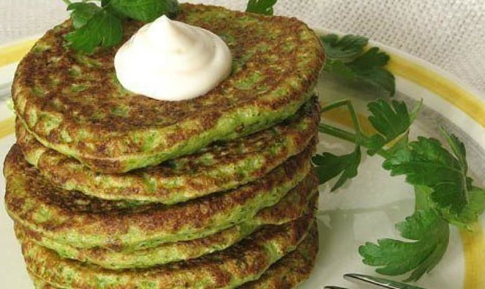 Оладьи из брокколи