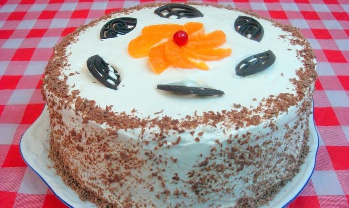 Торт апельсиновый в мультиварке