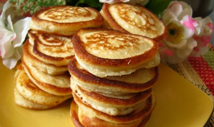 Оладьи на кефире