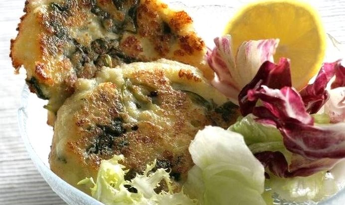 Овощные оладьи с творогом