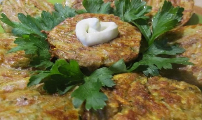 Оладьи из кабачков в духовке