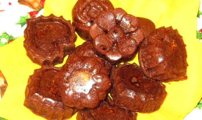 Шоколадные кексы на молоке