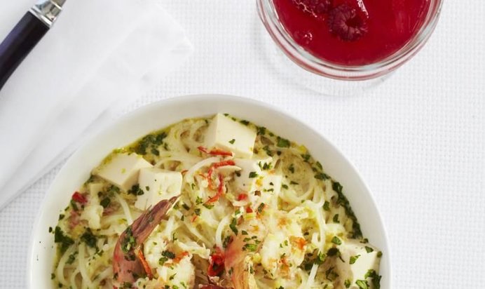 Напиток с лаймом и малиной