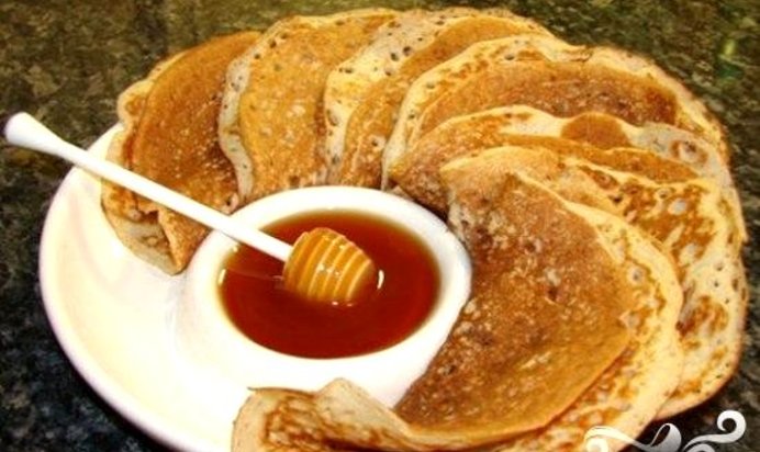 Гречневые блины (с пшеничной мукой)